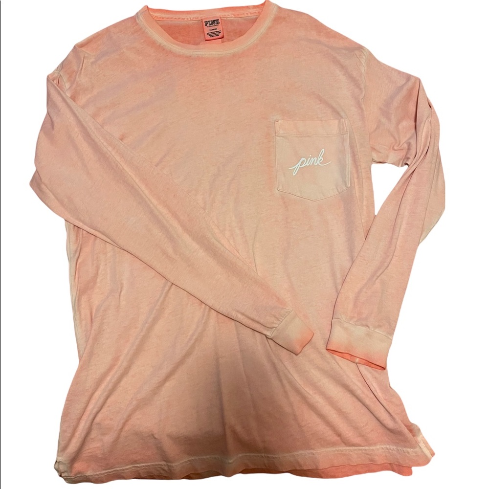 Pink Medium oversized long sleeve shirt